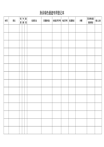 急诊绿色通道专用登记本