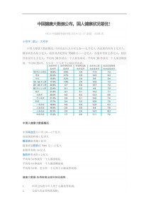 中国健康大数据公布-国人健康状况堪忧!