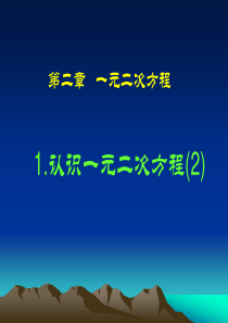 2.1认识一元二次方程(2)课件(新北师大版九年级上)(1)