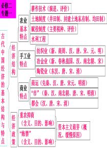 高中历史必修二知识结构(人民版)