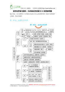 初中化学复习资料：九年级化学总复习11张思维导图!