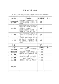 心理咨询师研究报告评分细则(新)