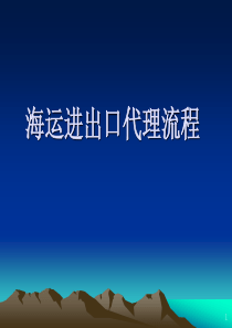 06海运进出口代理流程-PowerPointPrese