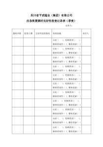 13、应急物资检查表