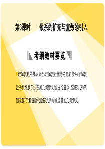 苏教版高三数学复习课件11.3 数系的扩充与复数的引入