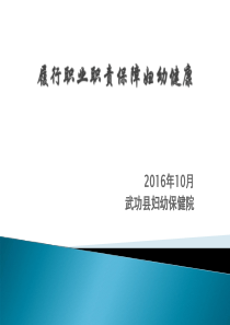 孕产妇及0-6岁儿童健康管理演示文稿