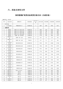 六煤矿内部市场化其他支持性管理文件