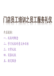 连锁门店员工培训之员工服务礼仪资料（PPT47页)