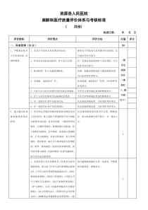 麻醉科医疗质量评价体系与考核标准(完整版)