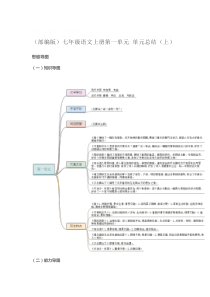 (部编版)七年级语文上册第一单元-单元总结(上)