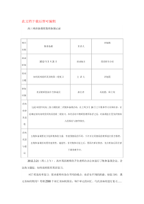 高三英语备课组集体备课记录(完整资料)