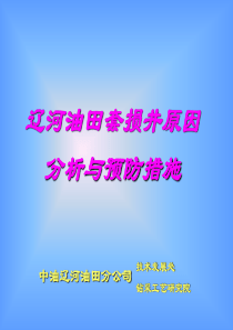 辽河油田套损井原因分析与预防措施