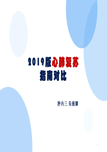 2019版心肺复苏指南对比ppt课件