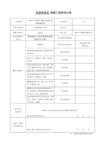 装饰装修隐蔽工程验收记录表(全套规范范例)