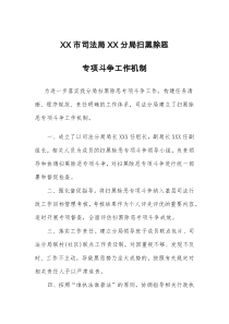 扫黑除恶专项斗争工作机制