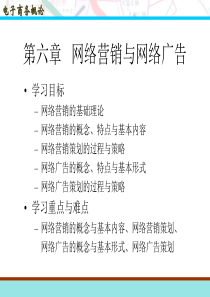 第6章  电子商务 网络营销与网络广告