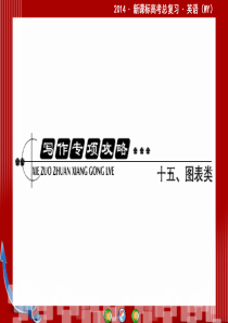 2014・新课标高考总复习・英语写作专项攻略十五图表类