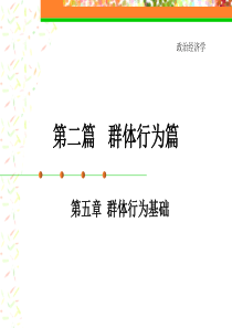 《组织行为学》第五章群体行为基础