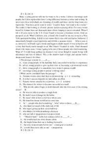 华师在线2016春大学英语精读3在线作业2阅读理解满分