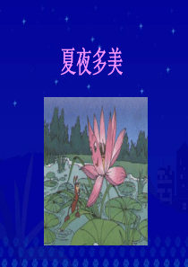 人教新课标版小学一下《夏夜多美》ppt课件