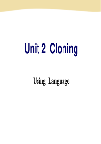 人教版选修8 Unit2 Using Language