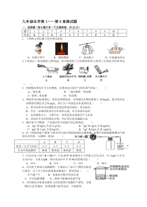 人教版九年级上册化学期末考试试卷及答案