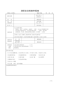 消防安全检查申报表