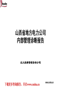 北大纵横-山西地电-内部管理诊断报告