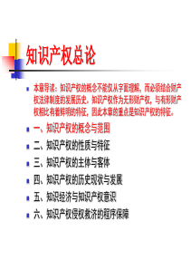 知识产权法学课件PowerPoint