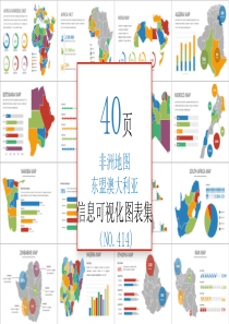 非洲澳大利亚地图可视化数据分析PPT图表