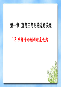 《从梯子的倾斜程度谈起》第二课时教学课件