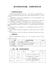 一、指导思想及改革目标