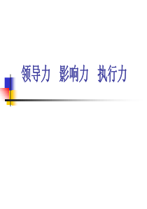 领导力_影响力_执行力（PPT47页)