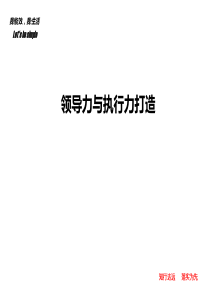 领导力与执行力打造（PPT79页)