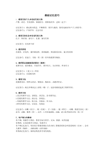 教育学、心理学知识记忆技巧