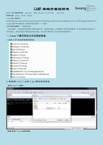 LAMP构架方案说明书