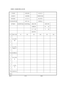 混凝土冻融试验记录表