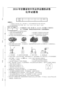 人教版中考化学试题