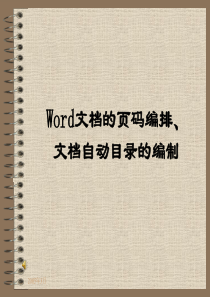 word页码与目录经典教程