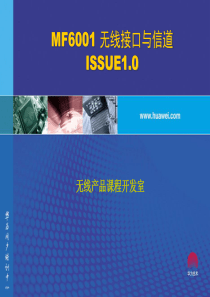 MF6001 无线接口和信道 ISSUE1.0