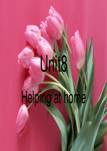 新版广东开心学英语四年级上册unit8 helping at home