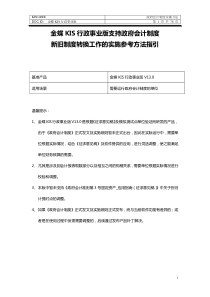 政府会计制度实施方法