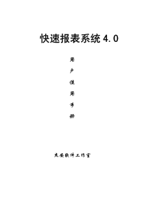 FastReport4-中文使用手册