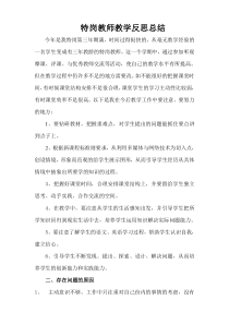 特岗教师教学反思