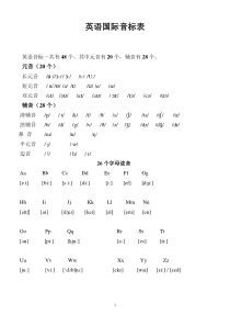 最新英语国际音标教程