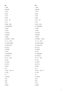 新版外研版英语单词默写表七年级下册(仅中文)