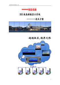 液晶拼接屏3X3解决方案