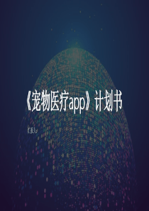 创新创业《宠物医疗app》计划书