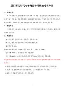 电商员工绩效考核方案