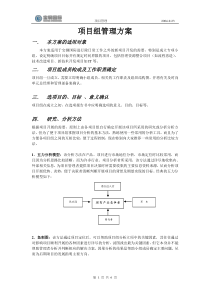 某大型公司内部项目组管理方案（案例）